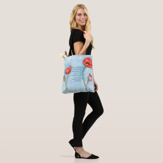 Tote Terra do Poema das Poppies, Bolsa de Molho Azul