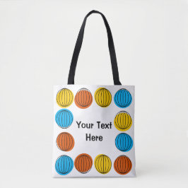 Tote Texto global por todo o bolsa