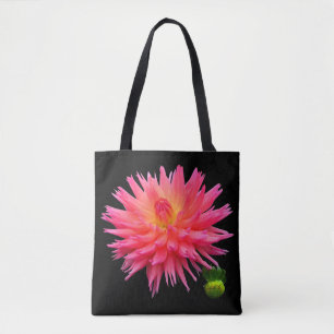 Tote Toda sobre - imprima o bolsa cor-de-rosa vermelho