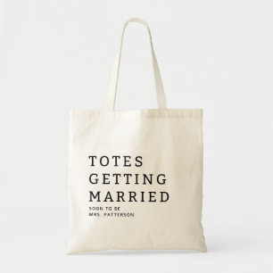 Tote Totes Casando Nome da Noiva Bolsa de Casamento Tot