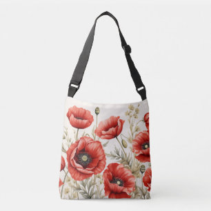Tote Transversal Coberta de Papoulas