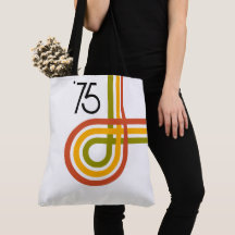 Trendy Retro Rainbow Stripes Bolsa de 1975