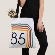 Trendy Retro Rainbow Stripes Bolsa de 1985