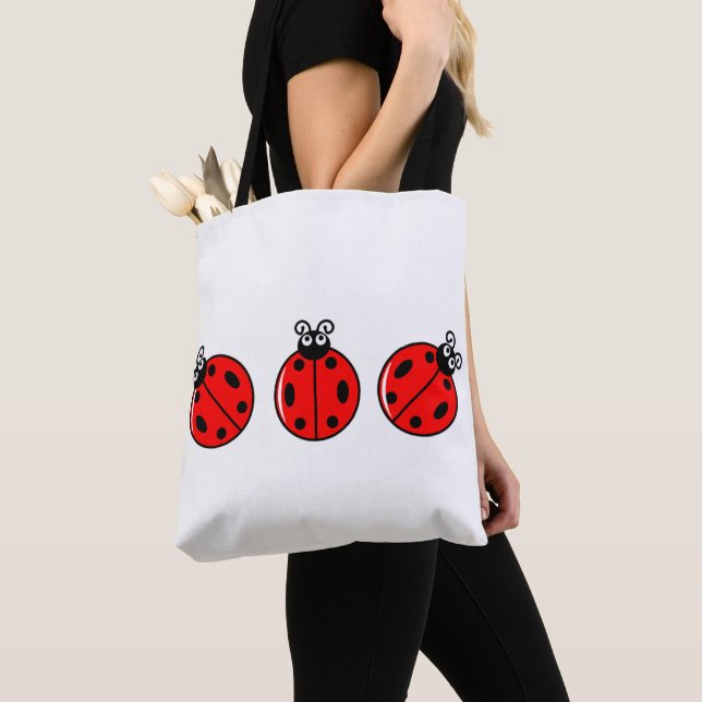 Tote Três Pequenos Damybugs - All-Over-Impressão Bolsa (Close Up)
