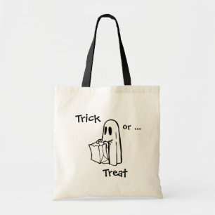 Tote Trick ou Tratar Bolsa de Canvas do Fantasma