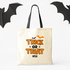 Tote Truque de Halloween ou traição para crianças Bolsa