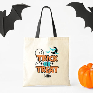 Tote Truque de Halloween ou Trate Kids Bolsa de Fantasm