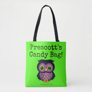 Tote Truque de Halloween personalizado ou Bolsa de Bag