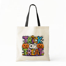 Truque de Halloween personalizado ou bolsa de trat