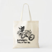 Truque de Halloween quente ou bolsa de tratamento