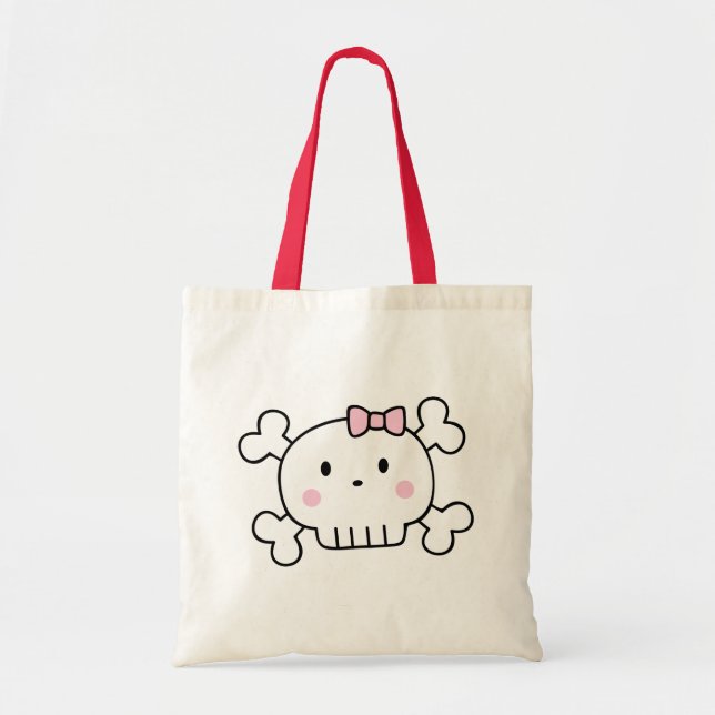 Tote Truque ou bolsa de tratamento do crânio do Hallowe (Frente)
