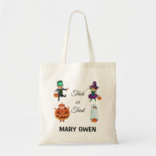 Tote Truque ou tratamento simples mas adorável Bolsa