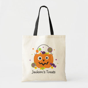 Tote Truque personalizado de Halloween ou bolsa de trat