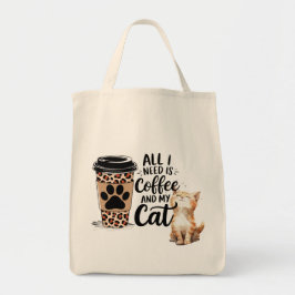 Tote Tudo o que Preciso é Café e Minha Bolsa de Gato, G