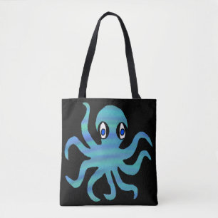 Tote Tudo - Polvo Azul Verde (preto)