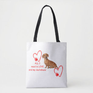 Tote Tudo Que Preciso É Amor e Minha Bolsa de Cachorro