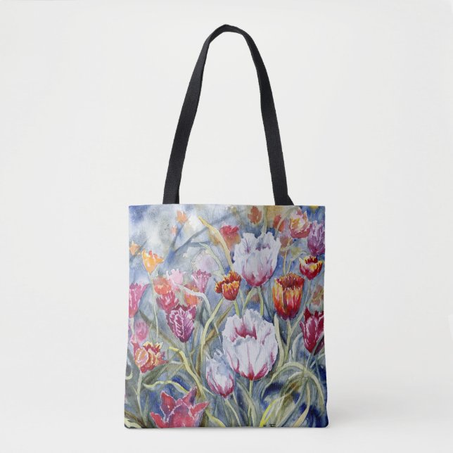 Tote Tulipas Bolsa do ombro (Frente)