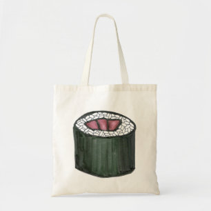Tote Tuna Sushi Roll Comida Japonesa Maki Fish Bolsa