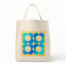 Turquoise-Lemon Bolsa Floral