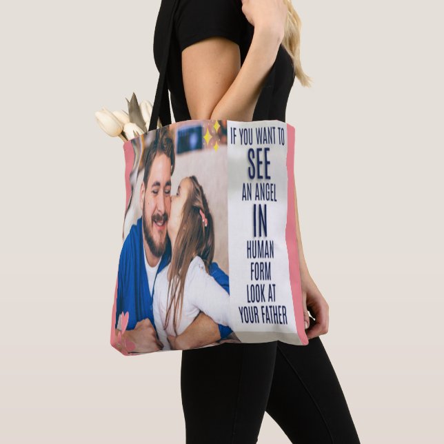 Tote Um Bolsa para cada Aventura Filha Pai (Close Up)