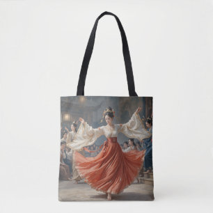 Tote Um dançarino dançando na bolsa de música