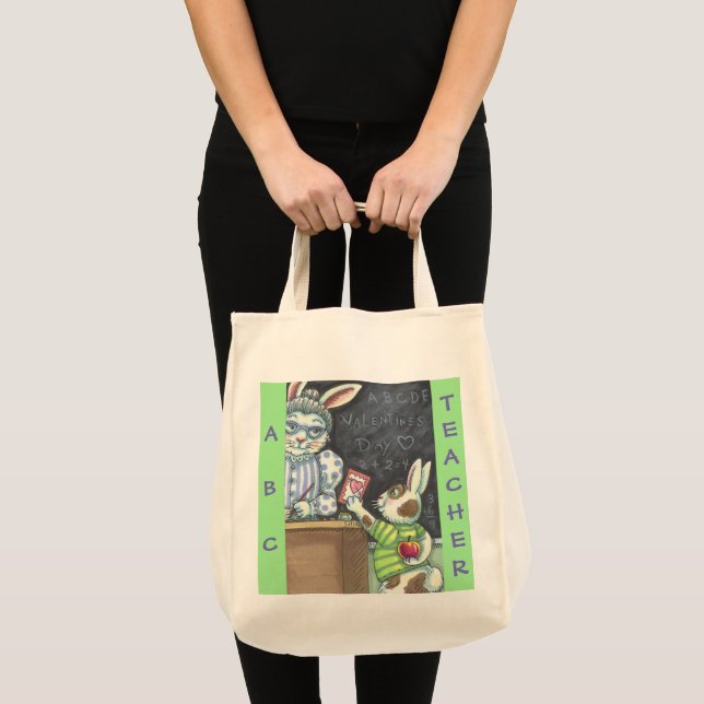 Tote Uma Maçã Para A BOLSA Do Professor GROCERY Persona (Frente (produto))