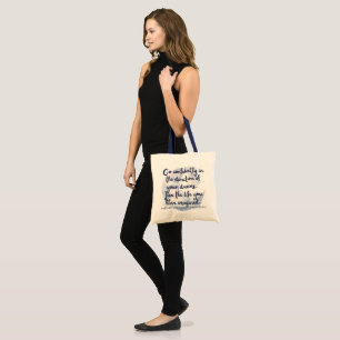 Tote Vá com confiança bolsa