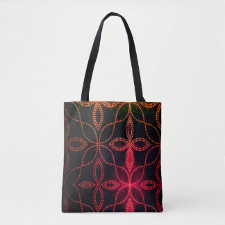 Tote Vermelho na Bolsa preta