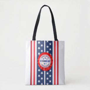 Tote Veteranos Day Rosette Bolsa