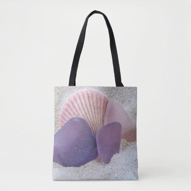 Tote Vidro-do-mar rosa e roxo - bolsa (Frente)