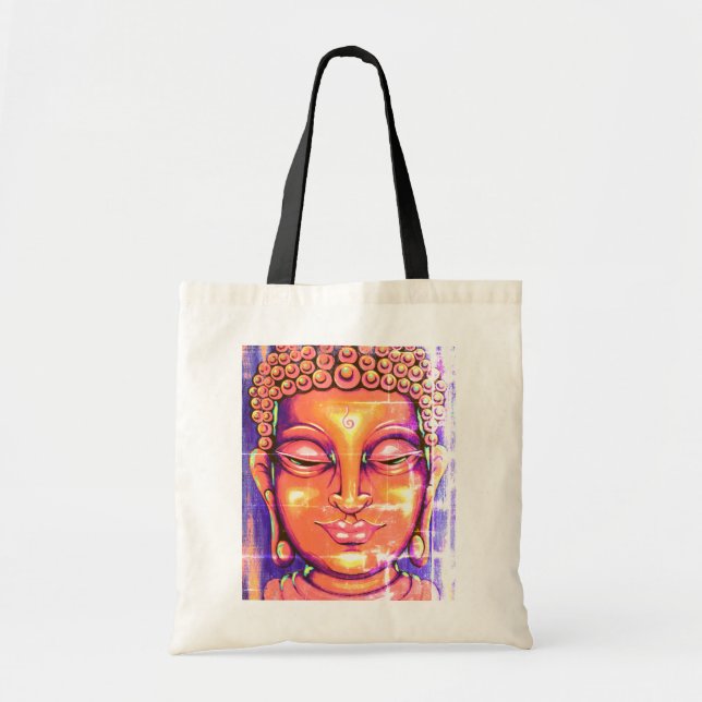Tote Vintage do bolsa de Buddha (Frente)