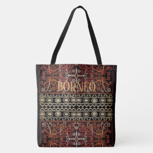 Tote Vintage indonésio, Bolsa de Cultura de Borneo