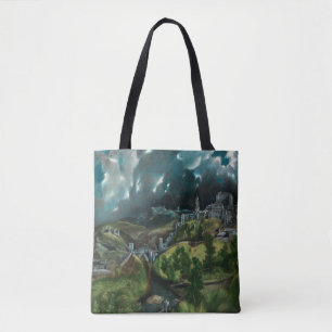 Tote Vista de Toledo por El Greco Bolsa