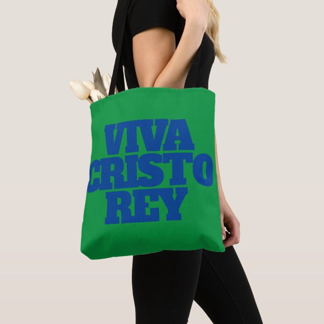 Tote Viva Cristo Rey Graphic Bolsa (Close Up)