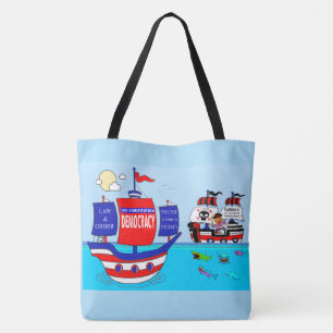 Tote Vote pela Democracia, bolsa tote, design completo 
