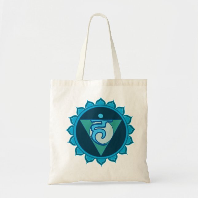 Tote Vushudha ou Throat Blue Chakra Bolsa (Frente)