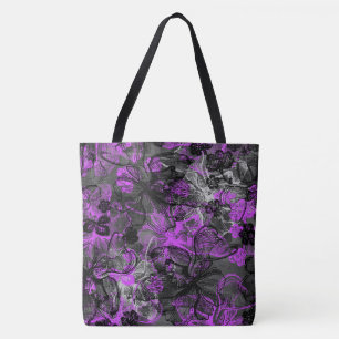 Tote Wahine Lace Hawaiian Orchid Bolsa de praia
