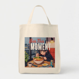 Tote Warm Ramen Bolsa - Presente de Arte Comida Retro J
