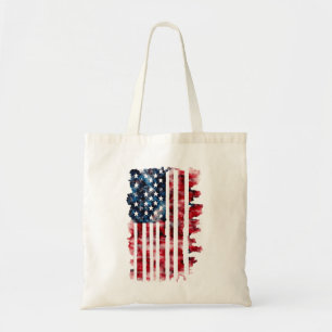 Tote Watercolor American Flag Bolsa