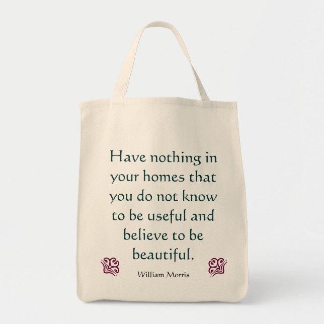 Tote William Morris - artes & bolsa de compra dos (Frente)