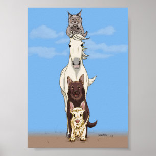 Totem Companheiro - Poster de cor
