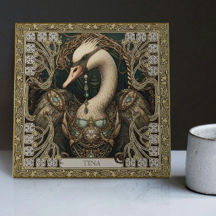 Tótem do Espírito do Cisne Encantado Personalizáve