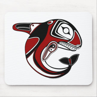 Totem vermelho Mousepad da baleia