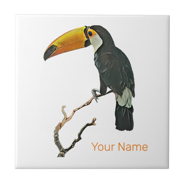 Toucan Retrait Animal Tropical Bird Design (Frente)