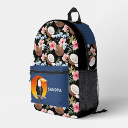 Toucan Tropical Floral and Coconut