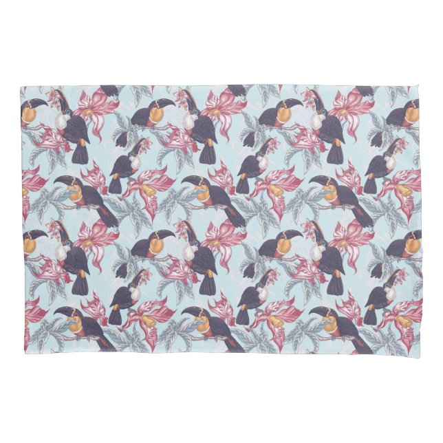 Toucans com flores exóticas (Frente-Esquerda)