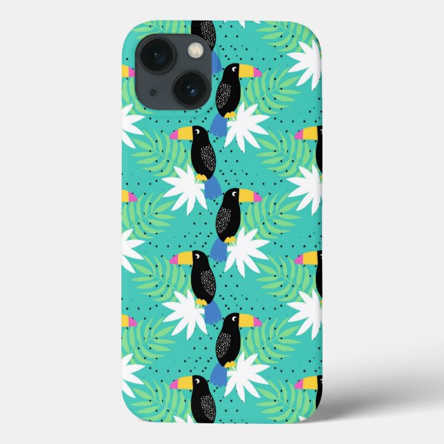 Toucans On Teal (Verso)