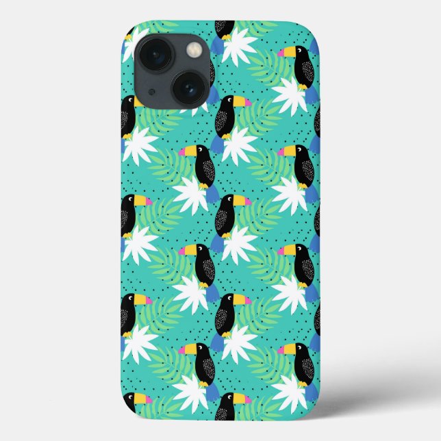 Toucans On Teal (Verso)