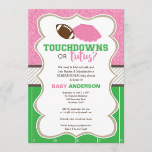 Touchdowns ou tutus revela convite