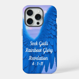 Tough capa para iPhone 15 16 Pro Max Asas de Anjo